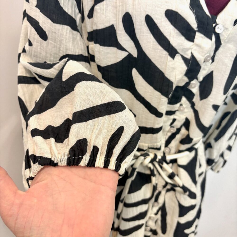 EVER NEW Alicia Printed Tie-Fastening Mini Dress sz 10 - Picture 8 of 13